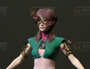 玩酷CG网—红玫瑰C4D模型