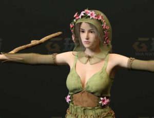 玩酷CG网—花女巫C4D模型