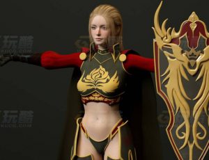 玩酷CG网—皇家女爵C4D模型