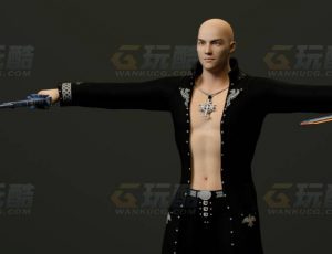玩酷CG网—剑士C4D模型