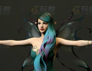 玩酷CG网—精灵花仙子C4D模型