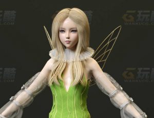 玩酷CG网—精灵仙子C4D模型