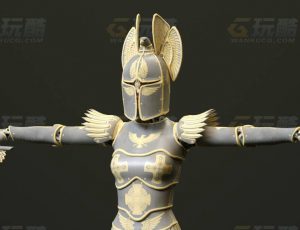 玩酷CG网—盔甲战士C4D模型