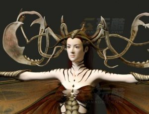 玩酷CG网—女虫王C4D模型