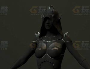 玩酷CG网—女刺客2C4D模型