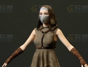 玩酷CG网—女刺客3C4D模型