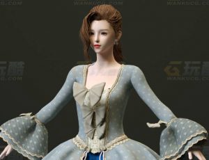 玩酷CG网—女公主C4D模型