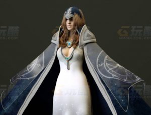 玩酷CG网—女魔法师C4D模型