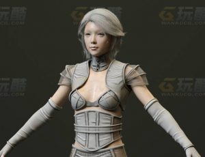 玩酷CG网—女狩猎人C4D模型