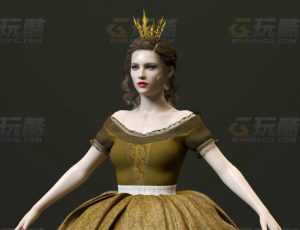 玩酷CG网—女王1C4D模型