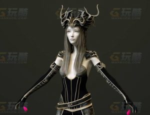 玩酷CG网—女王2C4D模型