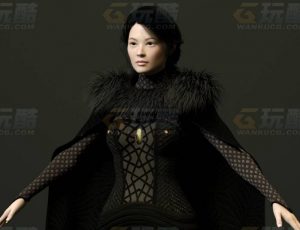 玩酷CG网—女英雄C4D模型