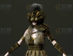 玩酷CG网—女战神C4D模型