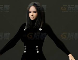 玩酷CG网—女战士3C4D模型