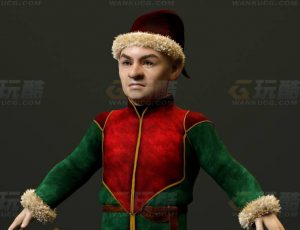 玩酷CG网—圣诞小矮人C4D模型