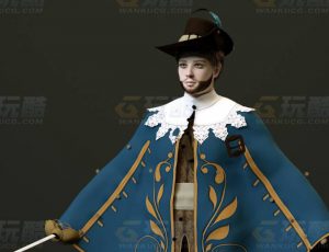 玩酷CG网—西洋剑客C4D模型