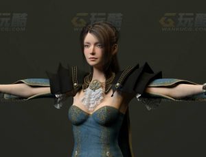 玩酷CG网—希腊女4C4D模型