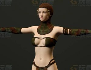 玩酷CG网—希腊女5C4D模型