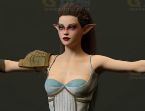 玩酷CG网—希腊女7C4D模型