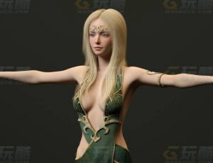 玩酷CG网—希腊女佣C4D模型