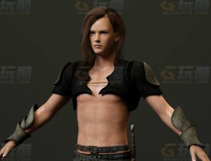 玩酷CG网—中世纪战士C4D模型