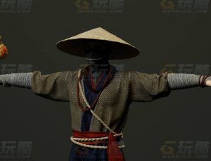 玩酷CG网—旅僧C4D模型