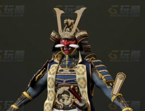 玩酷CG网—日本武士大王C4D模型