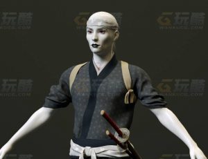 玩酷CG网—日本侍卫C4D模型