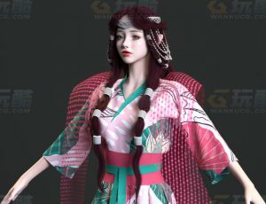 玩酷CG网—仙气十足的仙女C4D模型