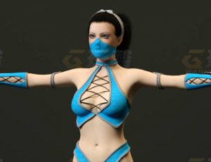 玩酷CG网—真人快打中国女刺客C4D模型