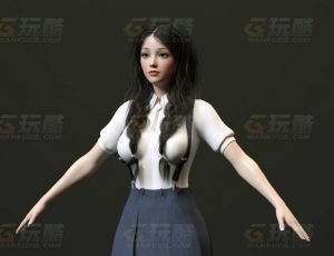 玩酷CG网—办公室职员2C4D模型