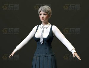 玩酷CG网—办公室职员C4D模型