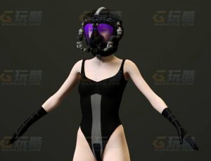 玩酷CG网—贩毒女C4D模型