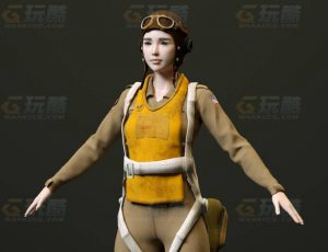 玩酷CG网—飞行员C4D模型