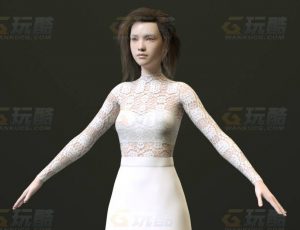 玩酷CG网—妇女2C4D模型