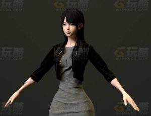 玩酷CG网—高跟女郎C4D模型