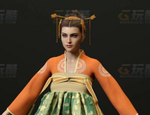 玩酷CG网—韩国女2C4D模型