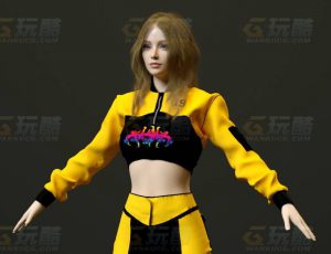 玩酷CG网—金发女郎2C4D模型