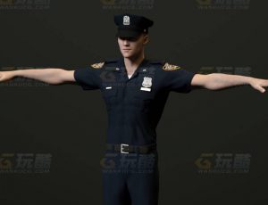 玩酷CG网—警察男C4D模型