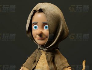 玩酷CG网—流浪汉男子C4D模型