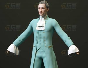 玩酷CG网—男绅士C4D模型