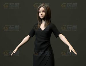 玩酷CG网—秘书2C4D模型