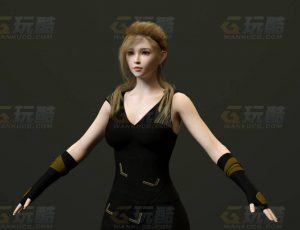 玩酷CG网—女保镖C4D模型