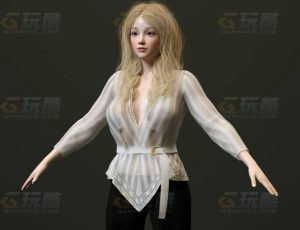 玩酷CG网—女老板C4D模型