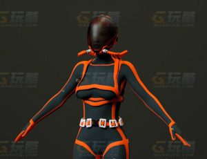 玩酷CG网—潜水员2C4D模型