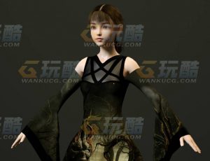 玩酷CG网—青春女孩C4D模型
