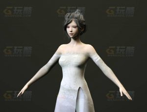 玩酷CG网—跳舞女C4D模型