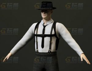 玩酷CG网—西部牛仔C4D模型