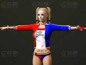 玩酷CG网—小丑女哈C4D模型