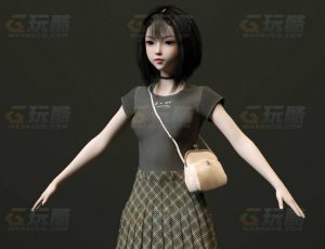 玩酷CG网—小美女3C4D模型